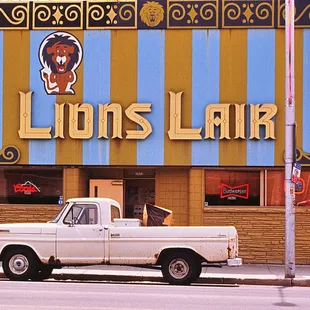 Lion's Lair back in 1991. Check out the other photos -- is there always a truck parked out front?  :-)