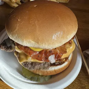 Double bacon cheese