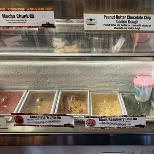 Hard scoop ice cream.