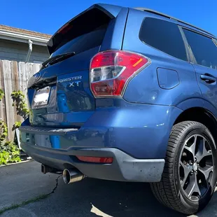 Custom axle back fit for subaru forester xt