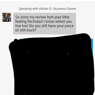 This is how Adrian Oldham, the owner of lipseys speaks to his customers.