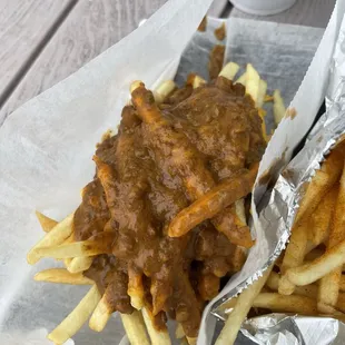 Chili cheese fries.