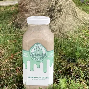 a bottle of superfood blend