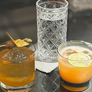 Date Old Fashioned and a Guava Margarita