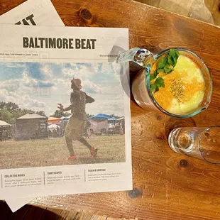 The Ginger Cold Snap Cure juice--pour it yourself!