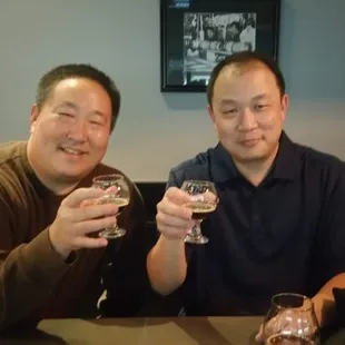 Place has only been open 2 weeks. Tim the owner was kind enough to take this pic of us.