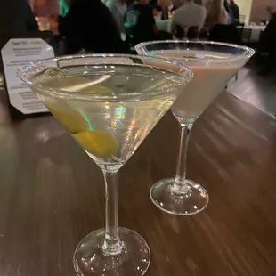 Filthy Dirty Martini + Espresso Martini