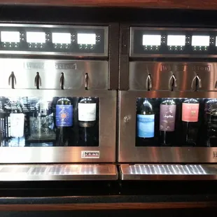 Wine ATM! Buy a card from the bar and get tastings out of the "vending machine"!