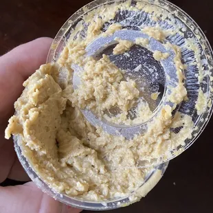 Nasty... "hummus" I'm not sure what this even is.