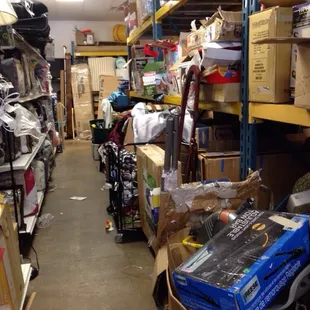 Inside the store. Crap everywhere! It&apos;s a mess!