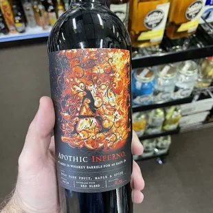 Wine aged in a Bourbon Barrel! Yummy