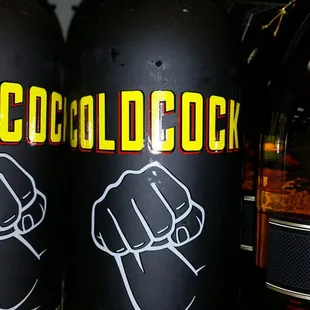 two bottles of alcohol