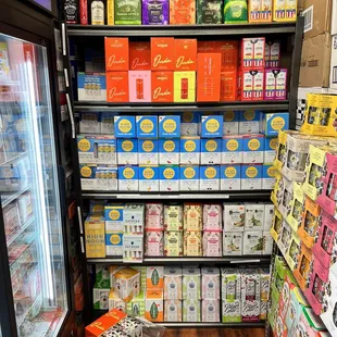 a variety of beverages