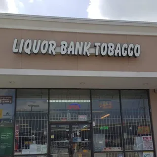Liquor Bank Tobacco