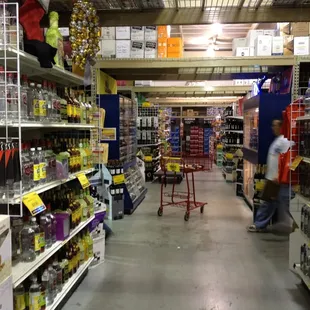 the aisle of the store