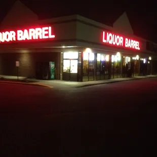 the outside of a liquor barrel