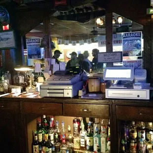 a man sitting at the bar