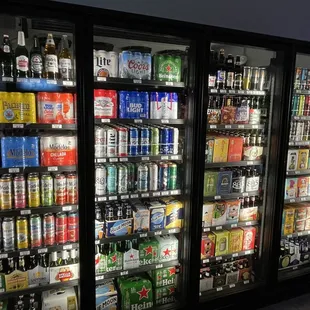 Beer cooler doors