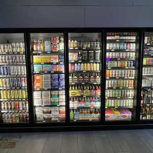 Beer cooler doors