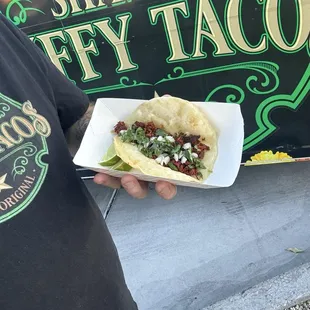 Taco truck out front
