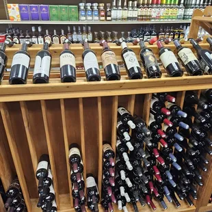 a variety of bottles of wine