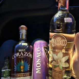 Lil "original" pickle shot, Muh fav Corazon tequila, lil Monaco purp crush and a 360 vanilla vodka