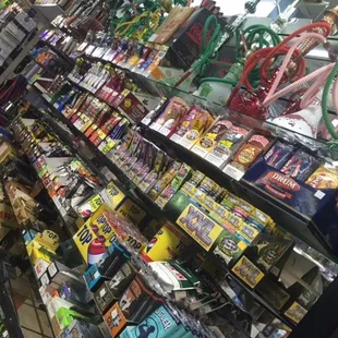 a wide selection of liquor in a store