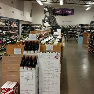 Excellent wine selection