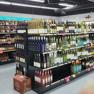 Wide selection of wines
