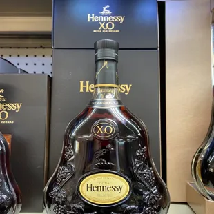 a bottle of hennessy xo