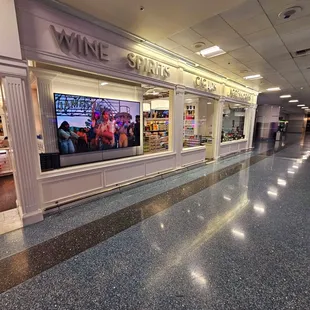 Outside view at Terminal 1 by the baggage claim.