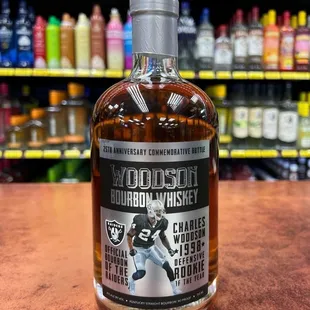 a bottle of bourbon whiskey