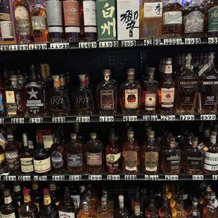 Bourbon selection