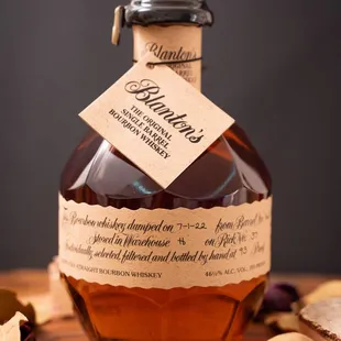 a bottle of bourbon