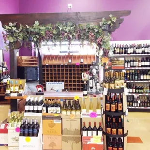 a wide selection of wines