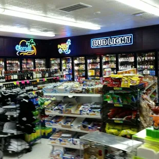 a grocery store filled with liquor