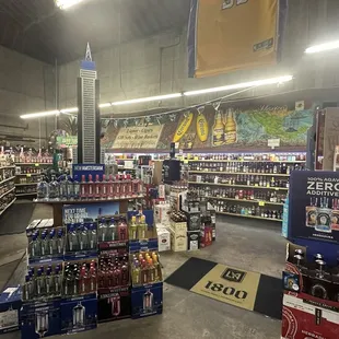 Great selection in the back area