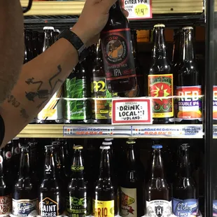 It's a tough decision, so many beers to choose from.