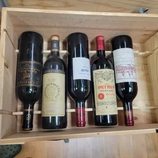 Rare collections in a climate controlled cellar amongst the regular stock.