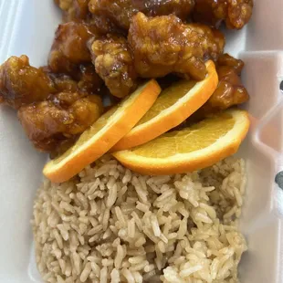 General towels, chicken with fried rice