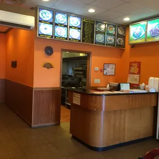 the inside of a restaurant