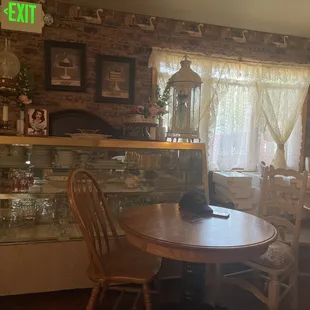 The antiques on display