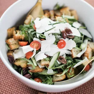 Panzanella Salad with Shaved Ricotta Salata