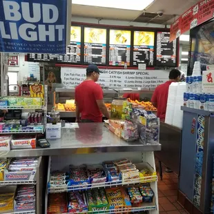 customers at the counter