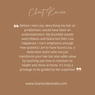 What people are saying about Lisa Nicole Studio.
