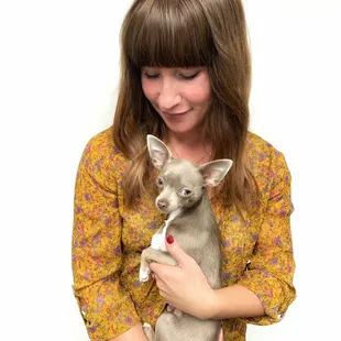 Puppy love and balayage