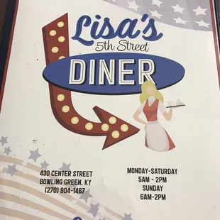 a sign for the restaurant