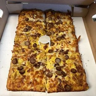 I recently got the breakfast pizza for the guys at work. We loved it! Delicious!
