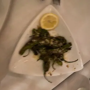 Small plate of Shishito Peppers