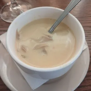 Mermaid soup. Coconut curry flavor ..super yummy